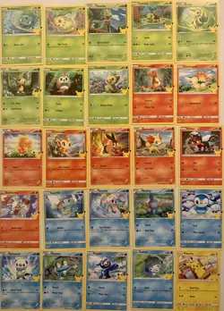 25th Anniversary McDonalds Pokemon Full Non Holo Set - Image 1
