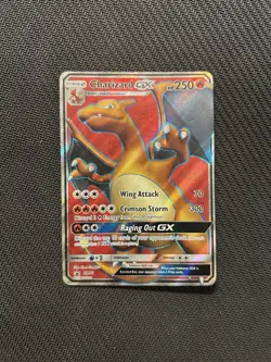 Pokemon TCG Charizard GX SM60! Damaged Condition! See Description! - Image 1