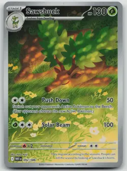Sawsbuck 092/086 | White Flare IR | NM English Pokemon TCG - Image 1