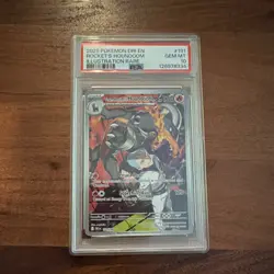 2025 Pokemon SV10 Destined Rivals Team Rocket's Houndoom 191/182 PSA 10 - Image 1