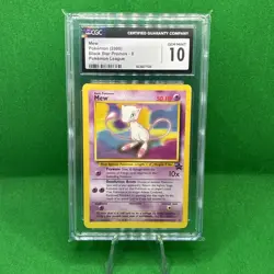 2000 Pokemon League Mew Black Star Promo #8 CGC Gem Mint 10 - Image 1