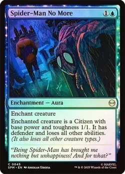 NM Foil Spider-Man No More, MTG, Marvel's Spider-Man, Magic the Gathering, 45 - Image 1