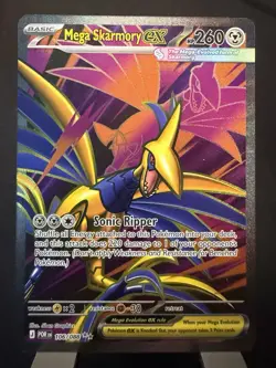Pokemon TCG Perfect Order Mega Skarmory ex #106/088 Ultra Rare NM- - Image 1