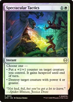 NM Foil Spectacular Tactics, MTG, Marvel's Spider-Man, Magic the Gathering, 15 - Image 1