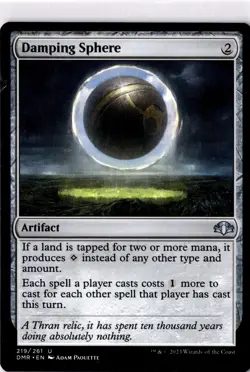 Damping Sphere NM* Dominaria Remastered ENGLISH 219/261 mtg -UnltdCards - Image 1