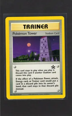 1x Pokemon Tower Stadium Trainer Black Star Promo #42 Mint to Near Mint - Image 1