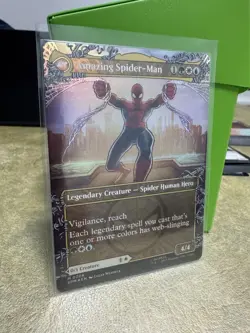 MTG Peter parker / Amazing Spider-Man (0208) Borderless FOIL - Image 2