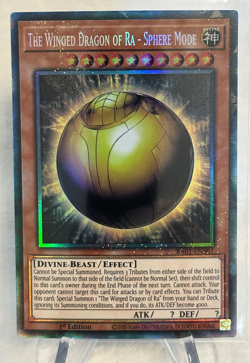 Yugioh The Winged Dragon of Ra Sphere Mode RA01-EN007 Collector's Rare 1st Ed - Image 1