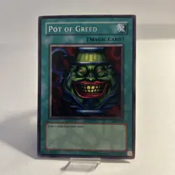 Yu-Gi-Oh Pot of Greed LOB-119 The Legend of Blue Eyes White Dragon Unlimited - Image 1