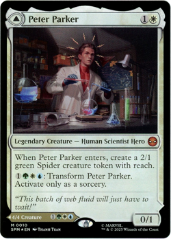 Peter Parker (Foil) - 0010 - Marvel's Spider-Man MTG - NM/M Ships Now - Image 1