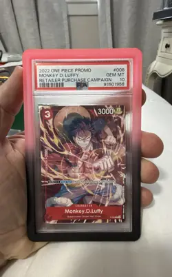 Monkey.D.Luffy (Retail Promo) P-006 One Piece Promotion Cards Regular PSA 10 - Image 1