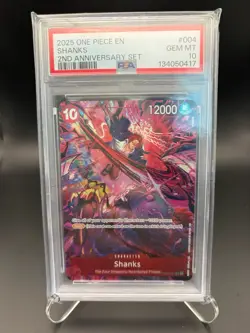 2026 One Piece EN Shanks 2nd Anniversary Set PSA 10 - Image 1