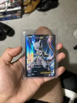 Pokemon Mewtwo-EX TCG Full Art Holo Card Breakthrough 157/162 Ultra Rare - Image 1