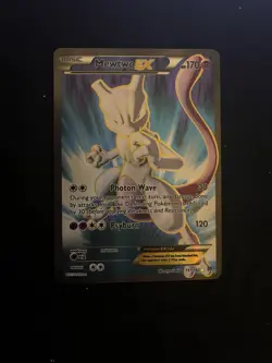 Pokemon Mewtwo-EX TCG Full Art Holo Card Breakthrough 157/162 Ultra Rare - Image 1