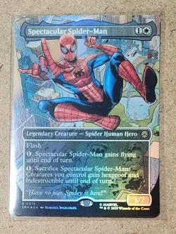 MtG Spider-Man: Spectacular Spider-Man, Borderless FOIL M/NM SPM #0014 - Image 1