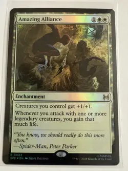 MTG Amazing Alliance 0002 Foil Marvel's Spider-Man: Eternal-Legal Foil NM SPE - Image 1
