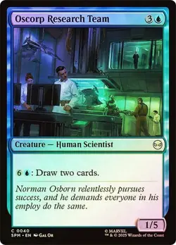 NM Foil Oscorp Research Team, MTG, Marvel's Spider-Man, Magic the Gathering, 40 - Image 1