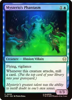 NM Foil Mysterio's Phantasm, MTG, Marvel's Spider-Man, Magic the Gathering, 38 - Image 1