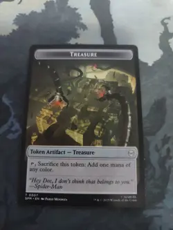 MTG - Treasure || Human Citizen Double Sided Token - Marvel: Spider-Man - Image 2