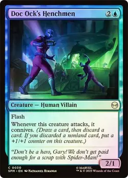 NM Foil Doc Ock's Henchmen, MTG, Marvel's Spider-Man, Magic the Gathering, 30 - Image 1