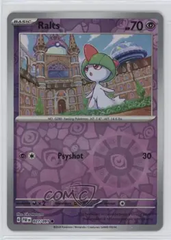 Ralts Reverse Foil Pokemon Scarlet & Violet Paldean Fates #027 - Image 1