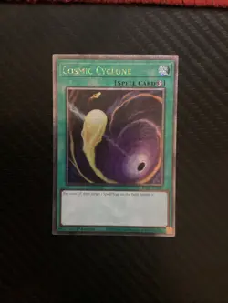 Yugioh Cosmic Cyclone RA02-EN061 Quarter Century Rare 1st Ed NM - Image 1