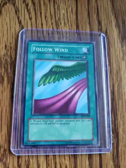 Yugioh Follow Wind LOB-098 The Legend of Blue Eyes White Dragon Unlimited NM-MT - Image 1