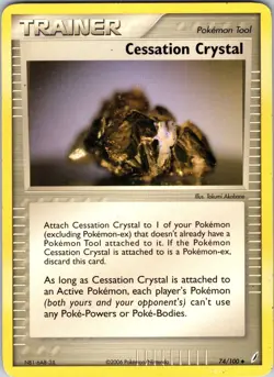 Cessation Crystal 74/100 Crystal Guardians Pokemon TCG LP Normal - Image 1