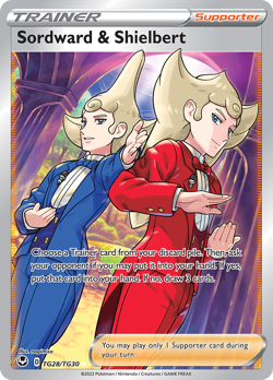 Pokemon Silver Tempest: Trainer Gallery Sordward & Shielbert TG28/TG30 - NM - Image 1