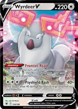 Pokemon Astral Radiance Ultra Rare Wyrdeer V 134/189 - Near Mint (NM) - Image 1