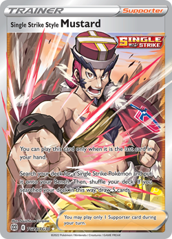 Pokemon Brilliant Stars: Trainer Gallery Single Strike Style Mustard TG28 - NM - Image 1