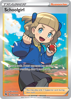 Pokemon Fusion Strike Full Art Schoolgirl 262/264 - Near Mint (NM) - Image 1
