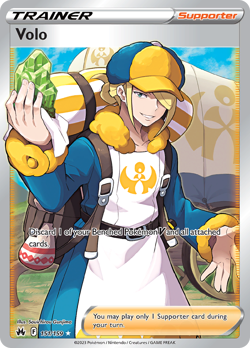 Pokemon Crown Zenith Full Art Volo 151/159 - Near Mint (NM) - Image 1