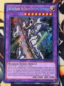 Yugioh Buster Blader, The Dragon Destroyer Swordsman MP16-EN210 Secret 1st Ed LP - Image 1