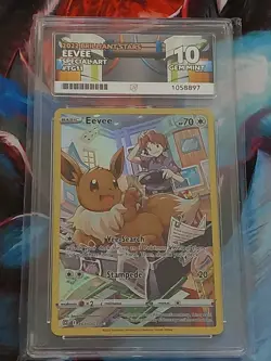 EEVEE 2022 Brilliant Stars Special Art TG11 Ace 10 GEM MINT Pokemon English TCG - Image 2