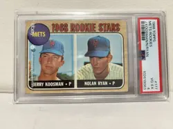 1968 Topps - 1968 Rookie Stars Nolan Ryan, Jerry Koosman #177 (RC) PSA 4 - Image 1
