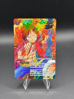 Luffy SUPER OMEGA 47 Holo Miracle Battle Carddass Japanese One Piece LP - Image 1