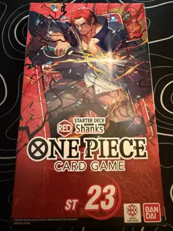 Bandai One Piece Card Game Starter Deck RED Shanks ST23 Shanks 2023 - Image 1