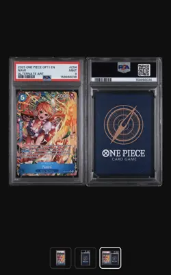 Nami Alt Art PSA 9 OP11-054 2025 English One Piece TCG - Image 3