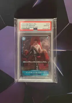 One Piece TCG: Romance Dawn Dracule Mihawk OP01-070 JPN (Alt Art) - PSA 10 - Image 1