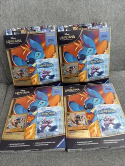 Disney Lorcana Winterspell Collection Starter Set Stitch Edition Sealed Lot Of 4 - Image 1