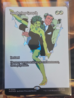 MTG - Sundering Growth - Marvel Super Heroes (MSH) - Showcase - Foil - MTG - Image 1