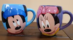 Disney Parks Mickey Mouse And Minnie Mouse Cup Mug 20 oz Authentic Souvenir - Image 1