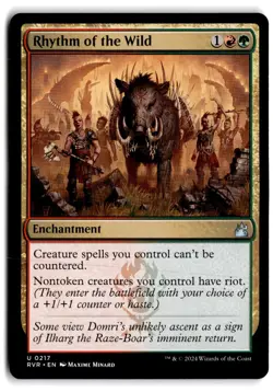 Rhythm of the Wild - NM Near Mint - RVR Ravnica Remastered # 217 - MTG Magic - Image 1