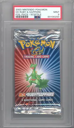 PSA 9 - Pokemon - EX RUBY & SAPPHIRE - Booster Pack (9 cards) Sceptile - MINT - Image 1