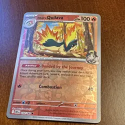 Ethan's Quilava 033/182 Destined Rivals Reverse Holo Pokemon TCG Card - Image 1