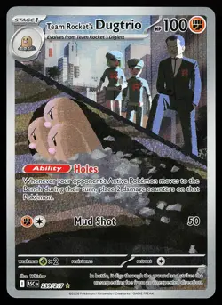 Team Rocket's Dugtrio 239/217 Holo Ascended Heroes Pokemon Card - Image 1