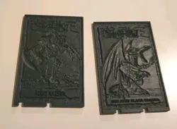 Yugioh 1996 Hard Plastic Card Combo- Red Eyes Black Dragon + - Image 1