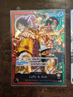 ST30-001 Luffy & Ace leader Alt Art (Parallel) One Piece & Leader card - Image 2