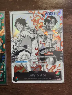 ST30-001 Luffy & Ace leader Alt Art (Parallel) One Piece & Leader card - Image 3